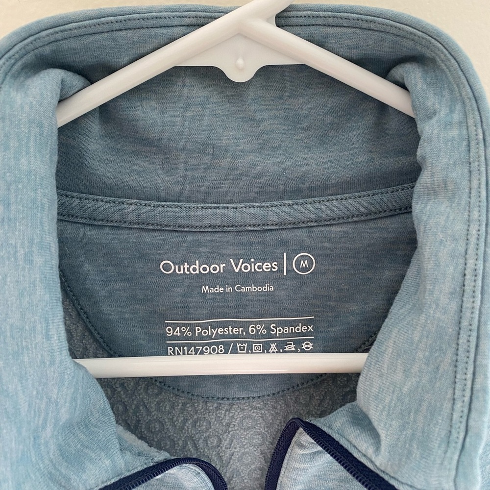 Outdoor Voices pullover half zip sweatshirt